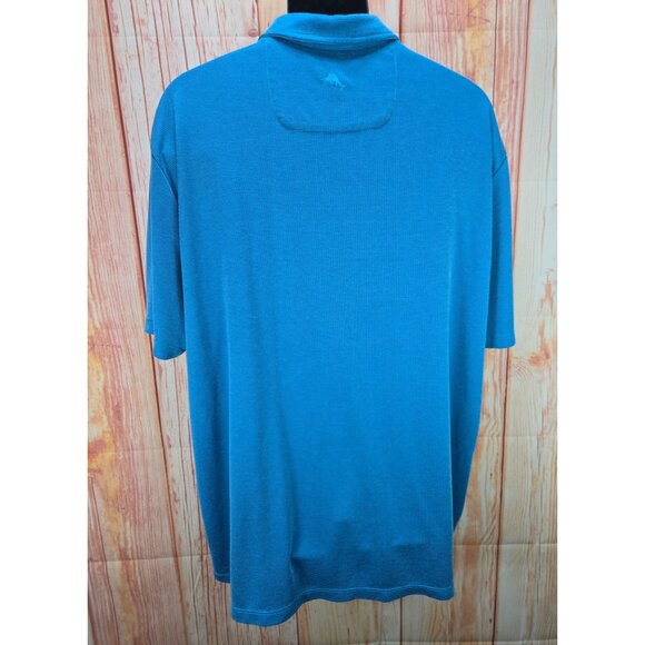 Tommy Bahama Mens Blue Polo XXXL Tencel/Polyester Blend - Picture 2 of 9